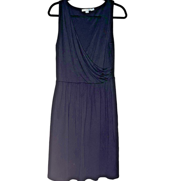 Boden Size 8 Cotton‎ Faux Wrap Pullover Midi Dress Comfy Flowy Stretch Office - Picture 1 of 16